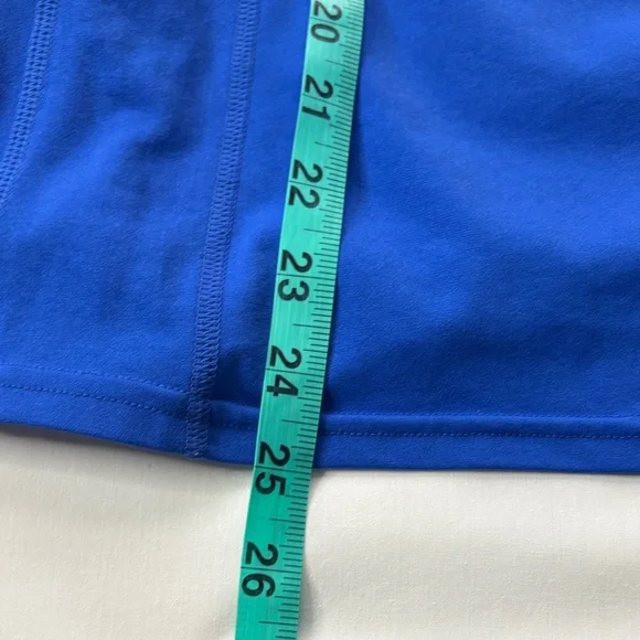 💙 Coolibar Royal Blue Quarter Zip Sun Shirt Womens Large UPF Short Sleeve 💙 - Picture 11 of 13